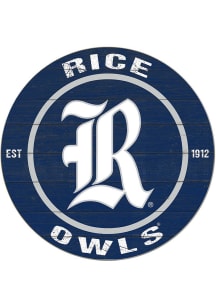 KH Sports Fan Rice Owls 20x20 Colored Circle Sign
