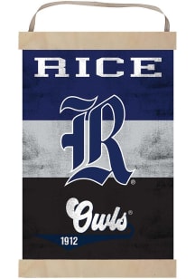 KH Sports Fan Rice Owls Reversible Retro Banner Sign