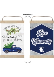 KH Sports Fan Rice Owls Holiday Reversible Banner Sign