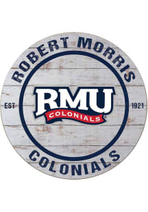KH Sports Fan Robert Morris Colonials 20x20 Weathered Circle Sign
