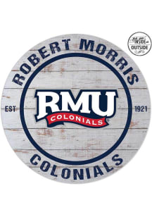 KH Sports Fan Robert Morris Colonials 20x20 In Out Weathered Circle Sign
