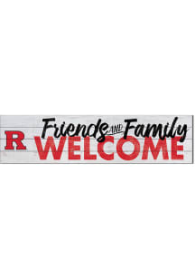 KH Sports Fan Rutgers Scarlet Knights 40x10 Welcome Sign