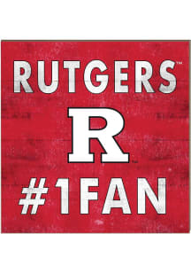 KH Sports Fan Rutgers Scarlet Knights 10x10 #1 Fan Sign