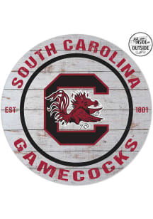 KH Sports Fan South Carolina Gamecocks 20x20 In Out Weathered Circle Sign