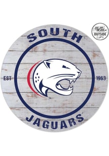 KH Sports Fan South Alabama Jaguars 20x20 In Out Weathered Circle Sign