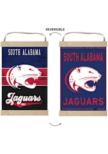 KH Sports Fan South Alabama Jaguars Reversible Retro Banner Sign - Red