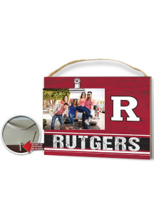 Red Rutgers Scarlet Knights Clip It Colored Logo Photo Picture Frame