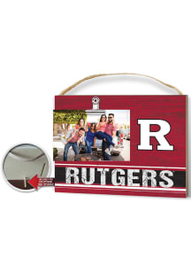 Rutgers Scarlet Knights Clip It Colored Logo Photo Picture Frame