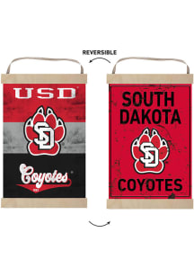 KH Sports Fan South Dakota Coyotes Reversible Retro Banner Sign