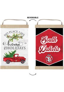 KH Sports Fan South Dakota Coyotes Holiday Reversible Banner Sign