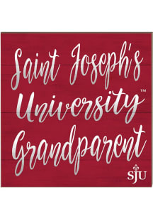 KH Sports Fan Saint Josephs Hawks 10x10 Grandparents Sign