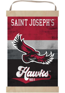 KH Sports Fan Saint Josephs Hawks Reversible Retro Banner Sign