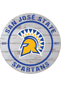 KH Sports Fan San Jose State Spartans 20x20 Weathered Circle Sign