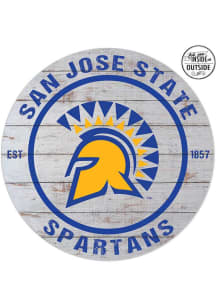KH Sports Fan San Jose State Spartans 20x20 In Out Weathered Circle Sign