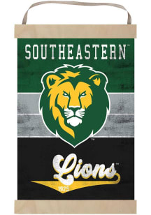 KH Sports Fan Southeastern Louisiana Lions Reversible Retro Banner Sign