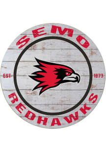 KH Sports Fan Southeast Missouri State Redhawks 20x20 Weathered Circle Sign