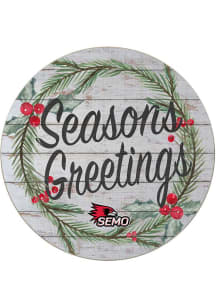 KH Sports Fan Southeast Missouri State Redhawks 20x20 Weathered Seasons Greetings Sign