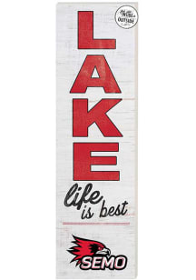 KH Sports Fan Southeast Missouri State Redhawks 10x35 Lake Life is Best Indoor Outdoor Sign