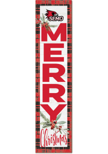 KH Sports Fan Southeast Missouri State Redhawks 11x46 Merry Christmas Leaning Sign