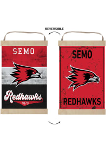 KH Sports Fan Southeast Missouri State Redhawks Faux Rusted Reversible Banner Sign