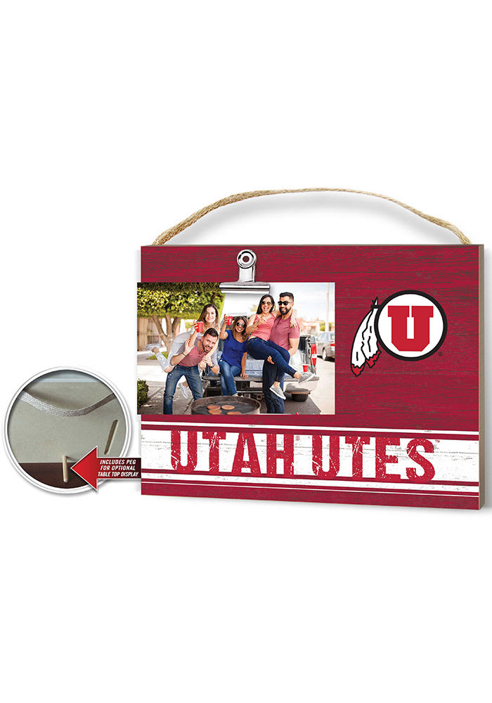 Utah Utes Clip It Colored Logo Photo Picture Frame