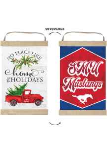 KH Sports Fan SMU Mustangs Holiday Reversible Banner Sign