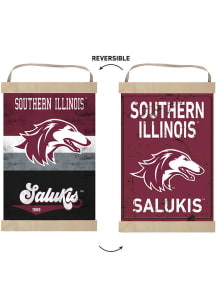 KH Sports Fan Southern Illinois Salukis Reversible Retro Banner Sign