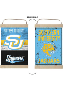 KH Sports Fan Southern University Jaguars Reversible Retro Banner Sign