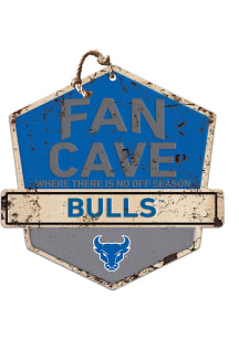 KH Sports Fan Buffalo Bulls Fan Cave Rustic Badge Sign