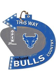 KH Sports Fan Buffalo Bulls This Way Arrow Sign