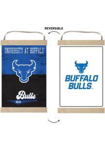 KH Sports Fan Buffalo Bulls Faux Rusted Reversible Banner Sign
