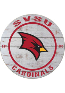 KH Sports Fan Saginaw Valley State Cardinals 20x20 Weathered Circle Sign
