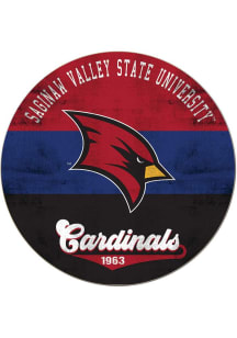 KH Sports Fan Saginaw Valley State Cardinals 20x20 Retro Multi Color Circle Sign