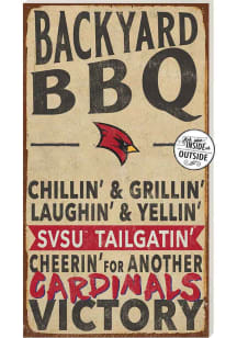 KH Sports Fan Saginaw Valley State Cardinals 11x20 Indoor Outdoor BBQ Sign