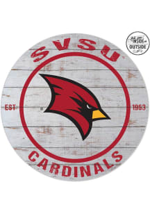 KH Sports Fan Saginaw Valley State Cardinals 20x20 In Out Weathered Circle Sign