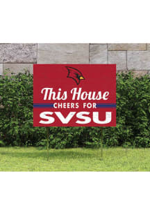 Saginaw Valley State Cardinals 18x24 This House Cheers Yard Sign