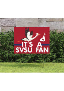 Saginaw Valley State Cardinals 18x24 Stork Yard Sign
