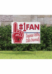 Saginaw Valley State Cardinals 18x24 Fan Yard Sign