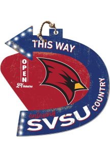 KH Sports Fan Saginaw Valley State Cardinals This Way Arrow Sign