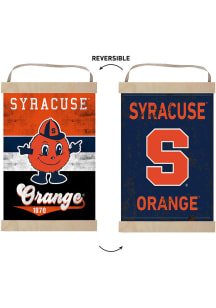 KH Sports Fan Syracuse Orange Reversible Retro Banner Sign