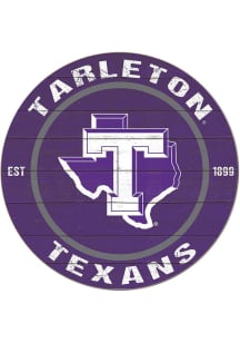 KH Sports Fan Tarleton State Texans 20x20 Colored Circle Sign