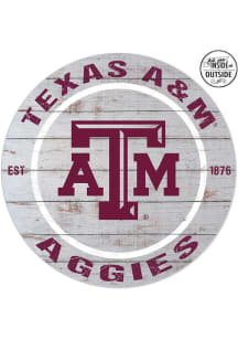 KH Sports Fan Texas A&amp;M Aggies 20x20 In Out Weathered Circle Sign
