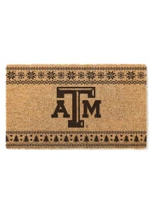 Texas A&amp;M Aggies Holiday Logo Door Mat