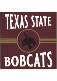 KH Sports Fan Texas State Bobcats 10x10 Retro Sign