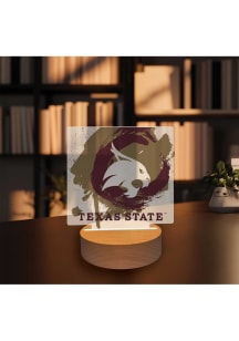 Texas State Bobcats Paint Splash Light Desk Accessory