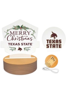 Texas State Bobcats Holiday Light Set Desk Accessory