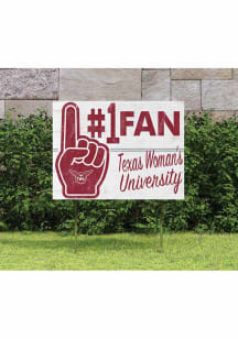 Texas Womans University 18x24 Fan Yard Sign