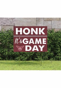 Texas Womans University 18x24 Game Day Yard Sign