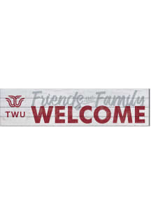 KH Sports Fan Texas Womans University 40x10 Welcome Sign