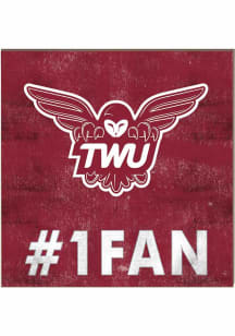 KH Sports Fan Texas Womans University 10x10 #1 Fan Sign